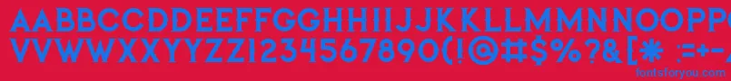 Jibrilregular Font – Blue Fonts on Red Background