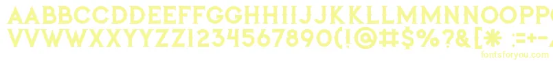 フォントJibrilregular – 黄色のフォント