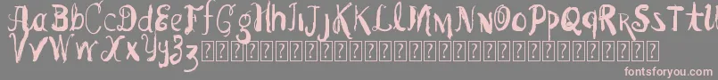 VtksPedraBruta Font – Pink Fonts on Gray Background