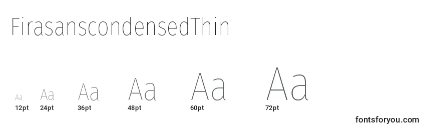 FirasanscondensedThin Font Sizes