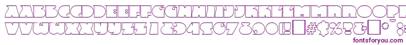 Шрифт FrenzyoutlineRegular – фиолетовые шрифты