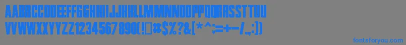 Zentropa Font – Blue Fonts on Gray Background