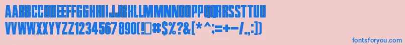 Zentropa Font – Blue Fonts on Pink Background