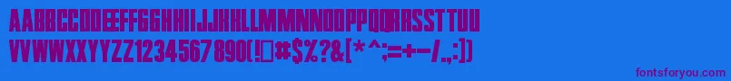 Zentropa Font – Purple Fonts on Blue Background