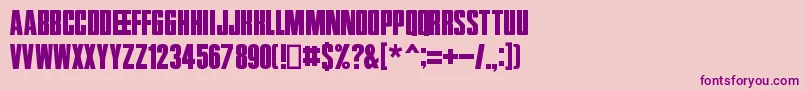 Zentropa Font – Purple Fonts on Pink Background