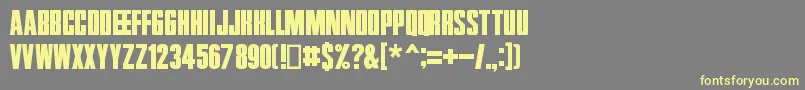 Zentropa Font – Yellow Fonts on Gray Background