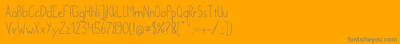 Saiba mais sobre a fonte MetaforsRegular Fonte MetaforsRegular – fontes cinzas em um fundo laranja