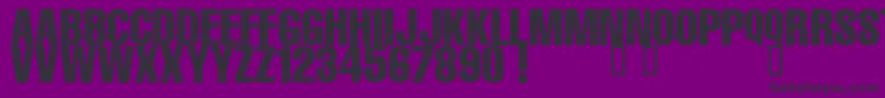 101StarStudded Font – Black Fonts on Purple Background