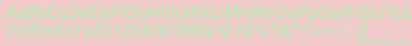 More about PromtimperialItalic Font PromtimperialItalic Font – Green Fonts on Pink Background