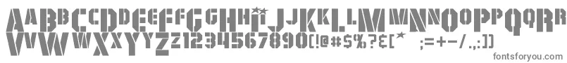 Шрифт GiColton – серые шрифты на белом фоне