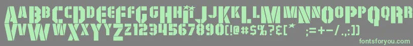 GiColton-fontti – vihreät fontit harmaalla taustalla