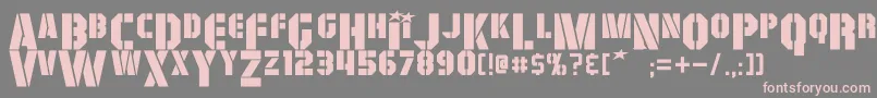 GiColton-fontti – vaaleanpunaiset fontit harmaalla taustalla