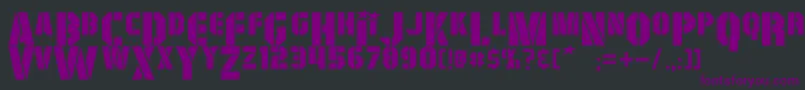 GiColton-fontti – violetit fontit mustalla taustalla