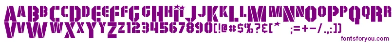 GiColton-Schriftart – Violette Schriften auf weißem Hintergrund