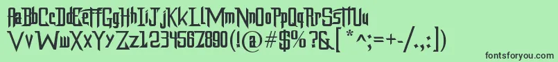 Dragonforce Font – Black Fonts on Green Background