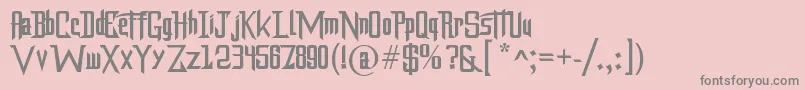 Dragonforce Font – Gray Fonts on Pink Background