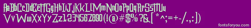 Dragonforce Font – Green Fonts on Purple Background