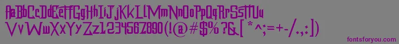 Dragonforce Font – Purple Fonts on Gray Background