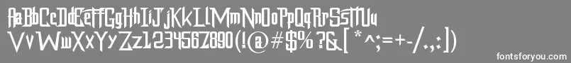 Dragonforce Font – White Fonts on Gray Background