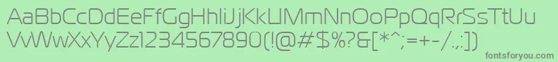 PtMagistralCyrillic Font – Gray Fonts on Green Background