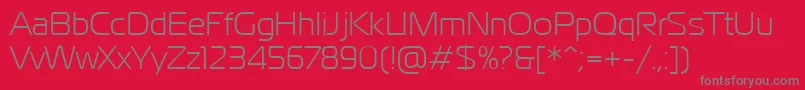 PtMagistralCyrillic Font – Gray Fonts on Red Background