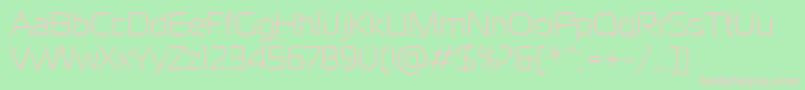 PtMagistralCyrillic Font – Pink Fonts on Green Background