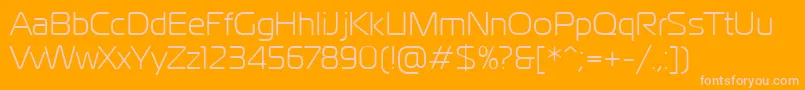 PtMagistralCyrillic Font – Pink Fonts on Orange Background