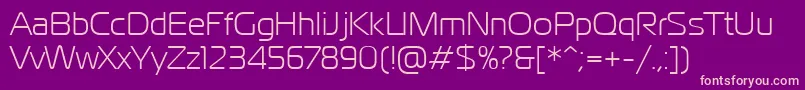 PtMagistralCyrillic Font – Pink Fonts on Purple Background