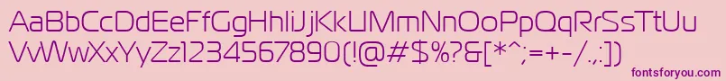 PtMagistralCyrillic-Schriftart – Violette Schriften auf rosa Hintergrund