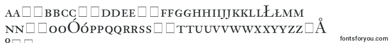 フォントJansonOldstyleSsiSmallCaps – ポーランドのフォント