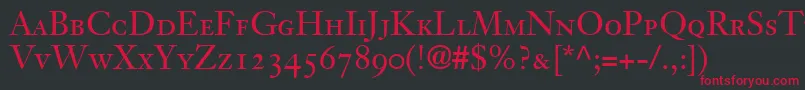 En savoir plus sur la police JansonOldstyleSsiSmallCaps Police JansonOldstyleSsiSmallCaps – polices rouges sur fond noir