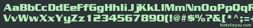 GeodetdisplaysskRegular Font – Green Fonts on Black Background