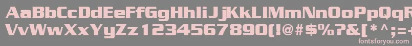 GeodetdisplaysskRegular Font – Pink Fonts on Gray Background