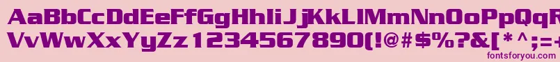 GeodetdisplaysskRegular Font – Purple Fonts on Pink Background