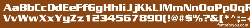 GeodetdisplaysskRegular Font – White Fonts on Brown Background