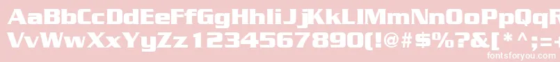 GeodetdisplaysskRegular Font – White Fonts on Pink Background