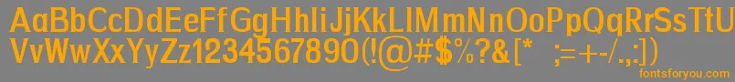 Drim Font – Orange Fonts on Gray Background