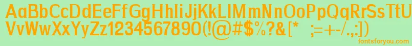 Drim Font – Orange Fonts on Green Background