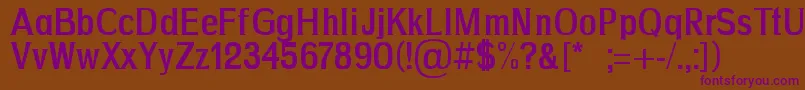 Drim Font – Purple Fonts on Brown Background