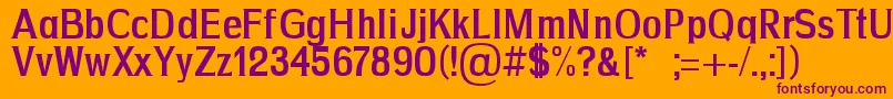 Drim Font – Purple Fonts on Orange Background