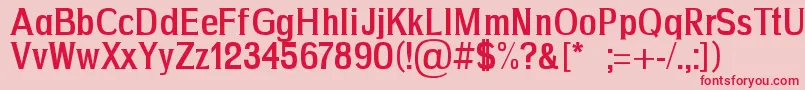 Drim Font – Red Fonts on Pink Background
