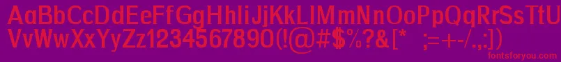 Drim Font – Red Fonts on Purple Background