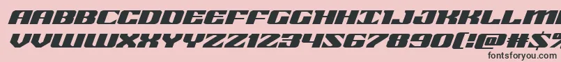 21gunsaluteexpandital Font – Black Fonts on Pink Background