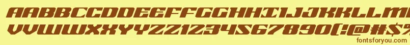 More about 21gunsaluteexpandital Font 21gunsaluteexpandital Font – Brown Fonts on Yellow Background