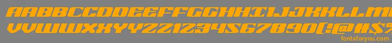 21gunsaluteexpandital Font – Orange Fonts on Gray Background