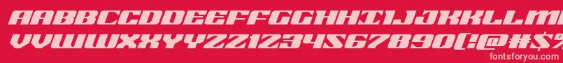 21gunsaluteexpandital Font – Pink Fonts on Red Background