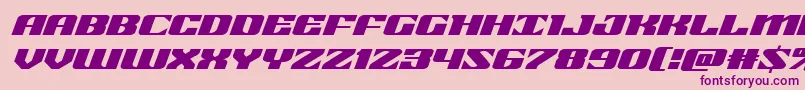 21gunsaluteexpandital Font – Purple Fonts on Pink Background