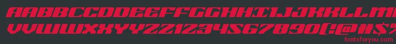 21gunsaluteexpandital Font – Red Fonts on Black Background