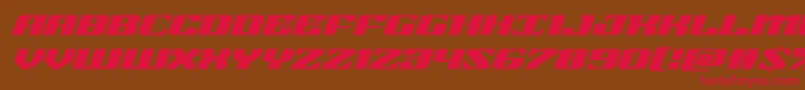 21gunsaluteexpandital Font – Red Fonts on Brown Background
