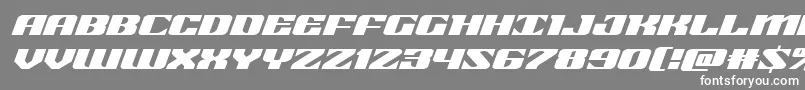 21gunsaluteexpandital Font – White Fonts on Gray Background